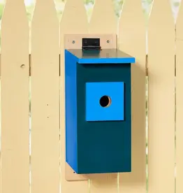 Serrv Blue Mounted Birdhouse