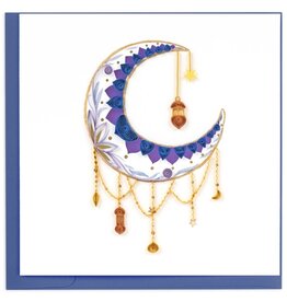 Quilling Card Quilled Decorative Crescent Moon Greeting Card