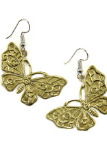 Minga Fair Trade Gold Mariposa Earrings