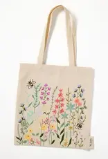 Serrv Bees and Blooms Embroidered Tote Bag