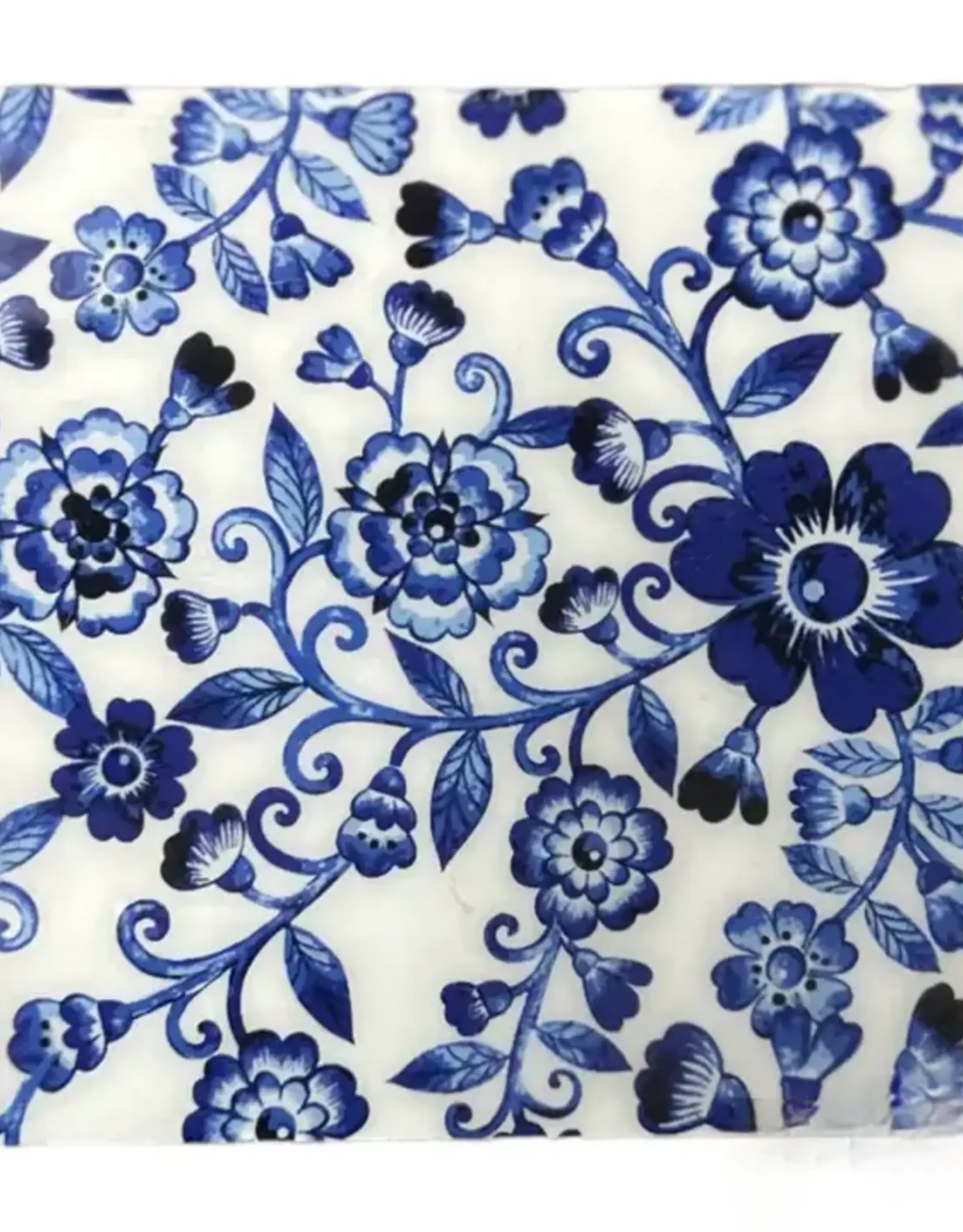 Hopes Unlimited Blue and White Floral Coasters