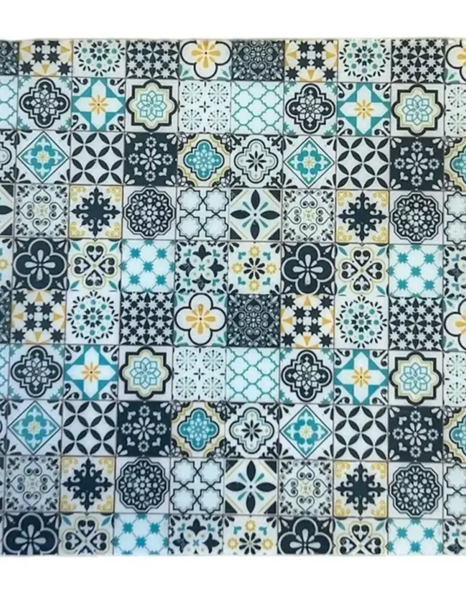 Hopes Unlimited White Green Mosaic Coaster