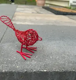 Hopes Unlimited Red Wire Bird