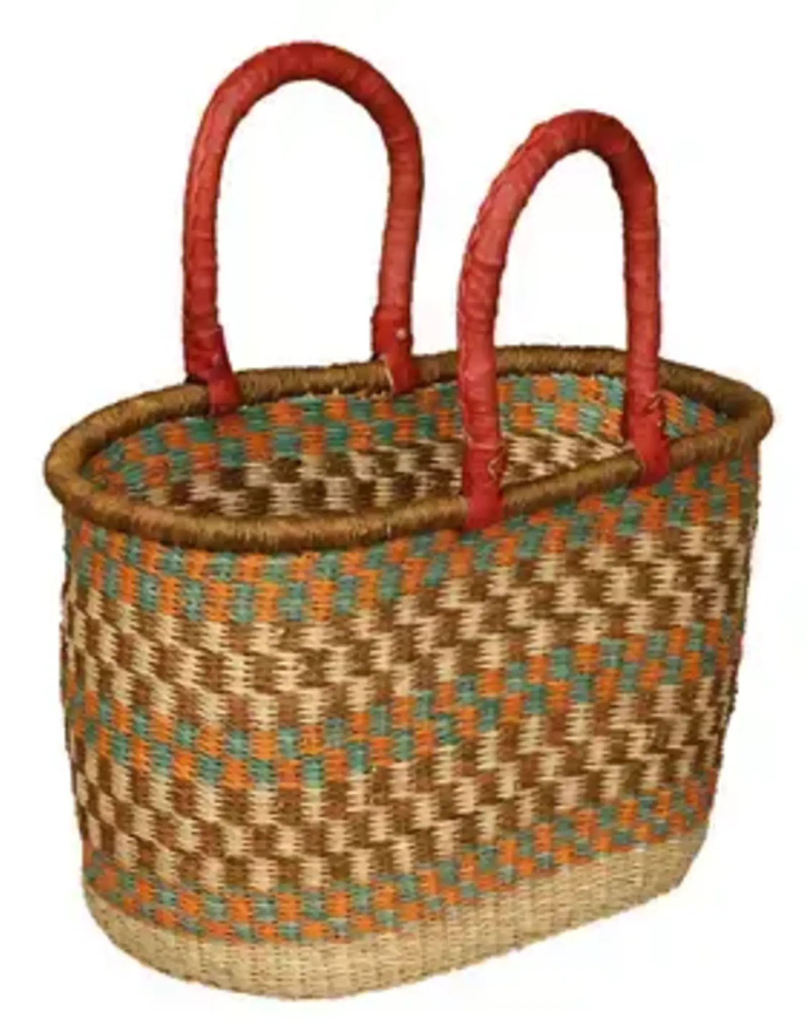 African Market Baskets Large Oval Bolga Basket