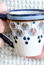 Lucia's Imports Hand-Painted Ceramic Espresso Cup