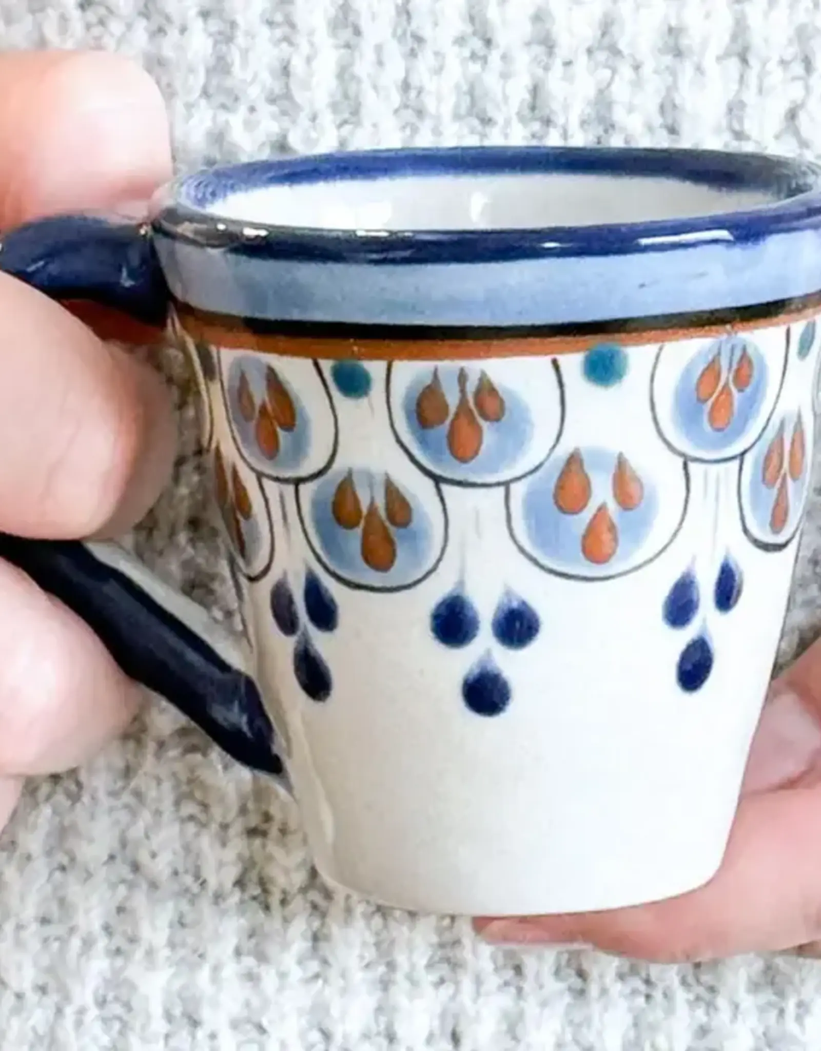 Lucia's Imports Hand-Painted Ceramic Espresso Cup