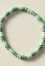 Ten Thousand Villages Dara Bone Bead Bracelet (Green)