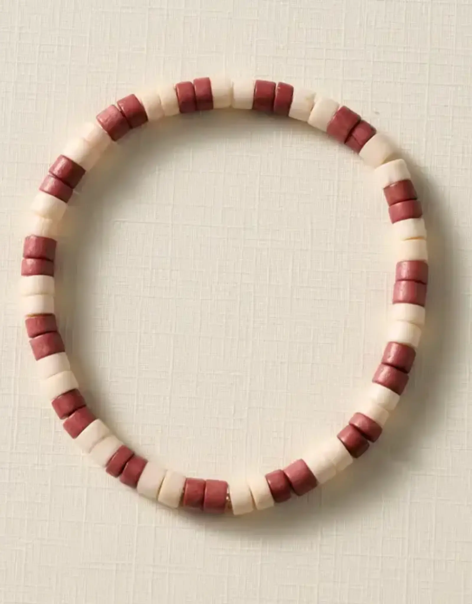 Ten Thousand Villages Thota Bone Bead Bracelet (Brown)
