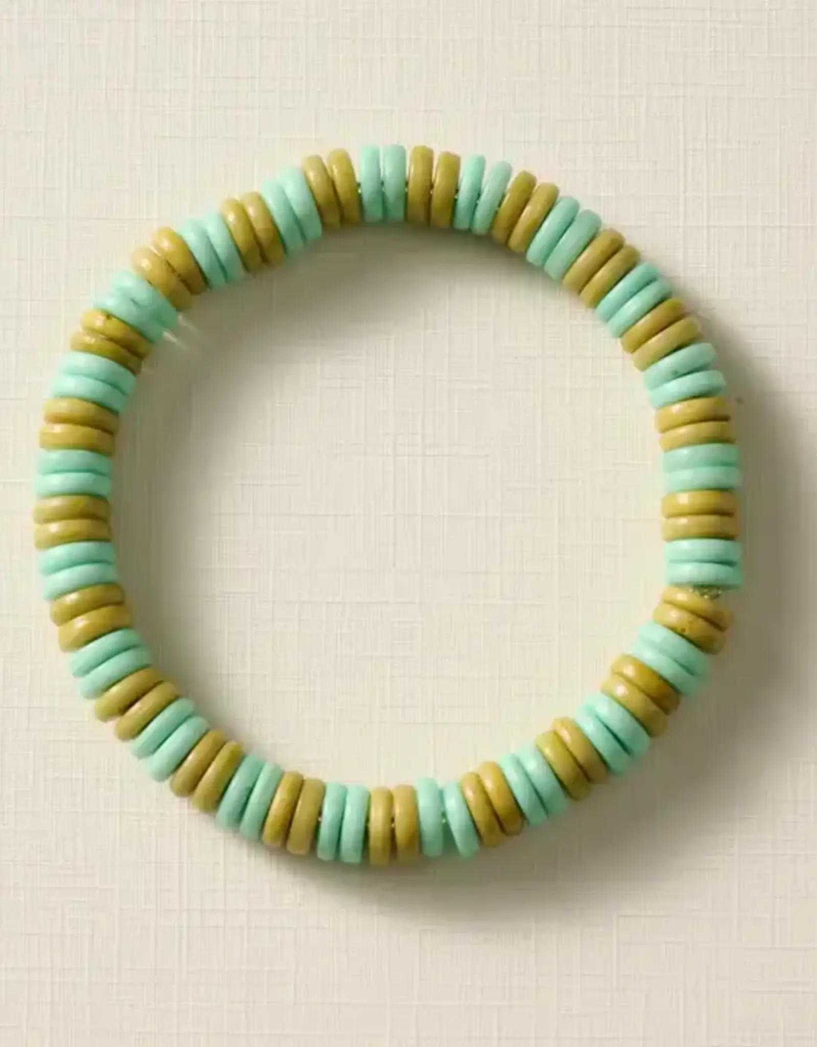 Ten Thousand Villages Khet Bead Bracelet (Green)