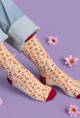 Conscious Step Socks for Women's Equality (Pink Floral)