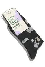 Conscious Step Socks that Support Mental Health (Gray Elephants)