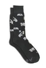 Conscious Step Socks that Support Mental Health (Gray Elephants)