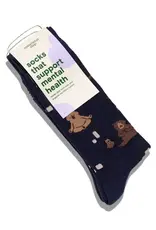 Conscious Step Socks that Support Mental Health (Navy Bears)
