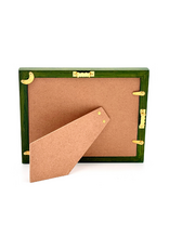 Bunyaad Pakistan Green Oak Etched Wood Frame -  5"x7"