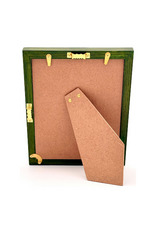 Bunyaad Pakistan Green Oak Etched Wood Frame -  5"x7"