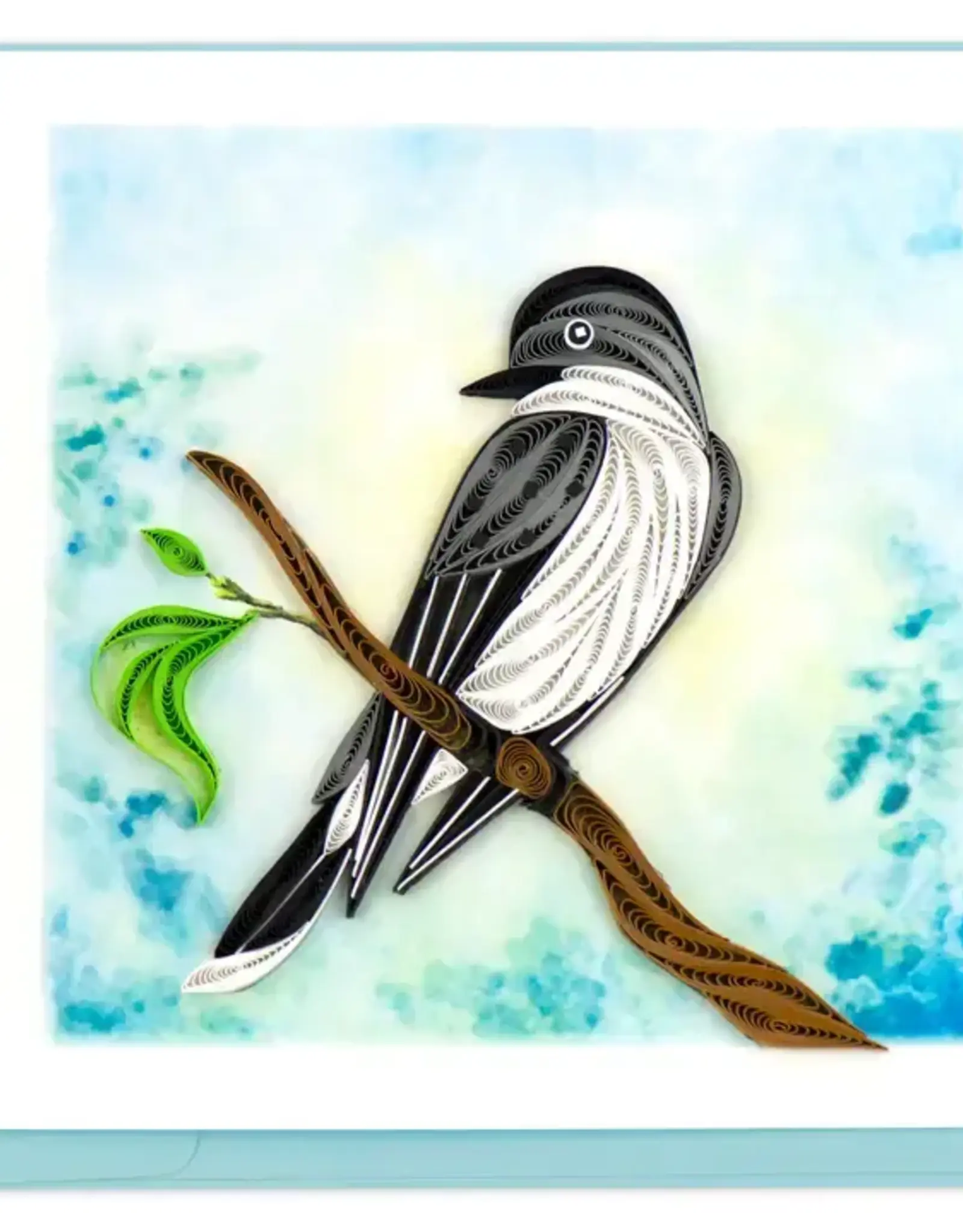 Quilling Card Quilled Eastern Kingbird
