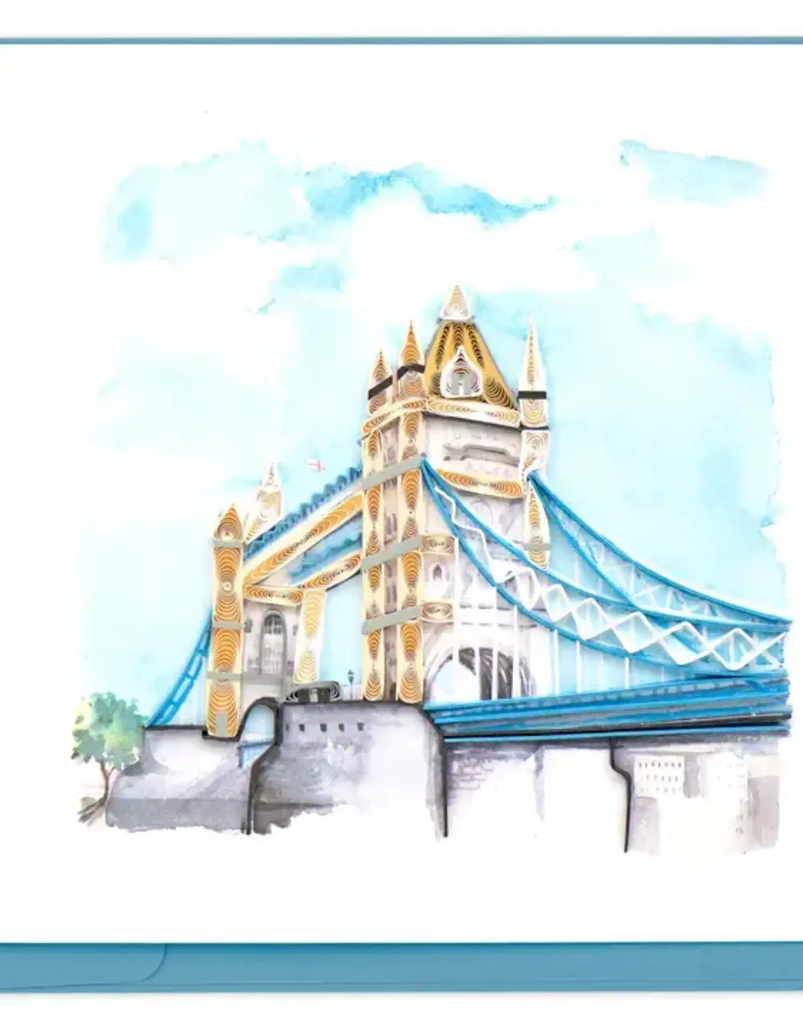 Quilling Card Quilled Tower Bridge Greeting Card