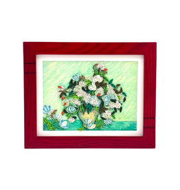 Bunyaad Pakistan Red Oak Striped Wood Frame - 5"x7"