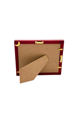 Bunyaad Pakistan Red Oak Striped Wood Frame - 5"x7"