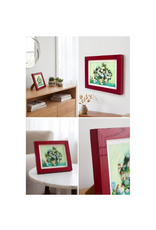 Bunyaad Pakistan Red Oak Striped Wood Frame - 5"x7"