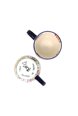Global Crafts Encantada Mug, Dots & Flowers