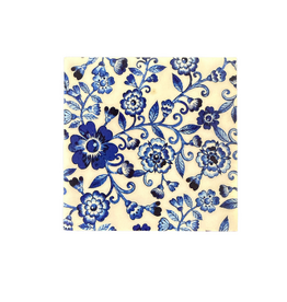 Hopes Unlimited Blue and White Floral Coaster