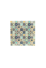 Hopes Unlimited White Green Mosaic Coaster