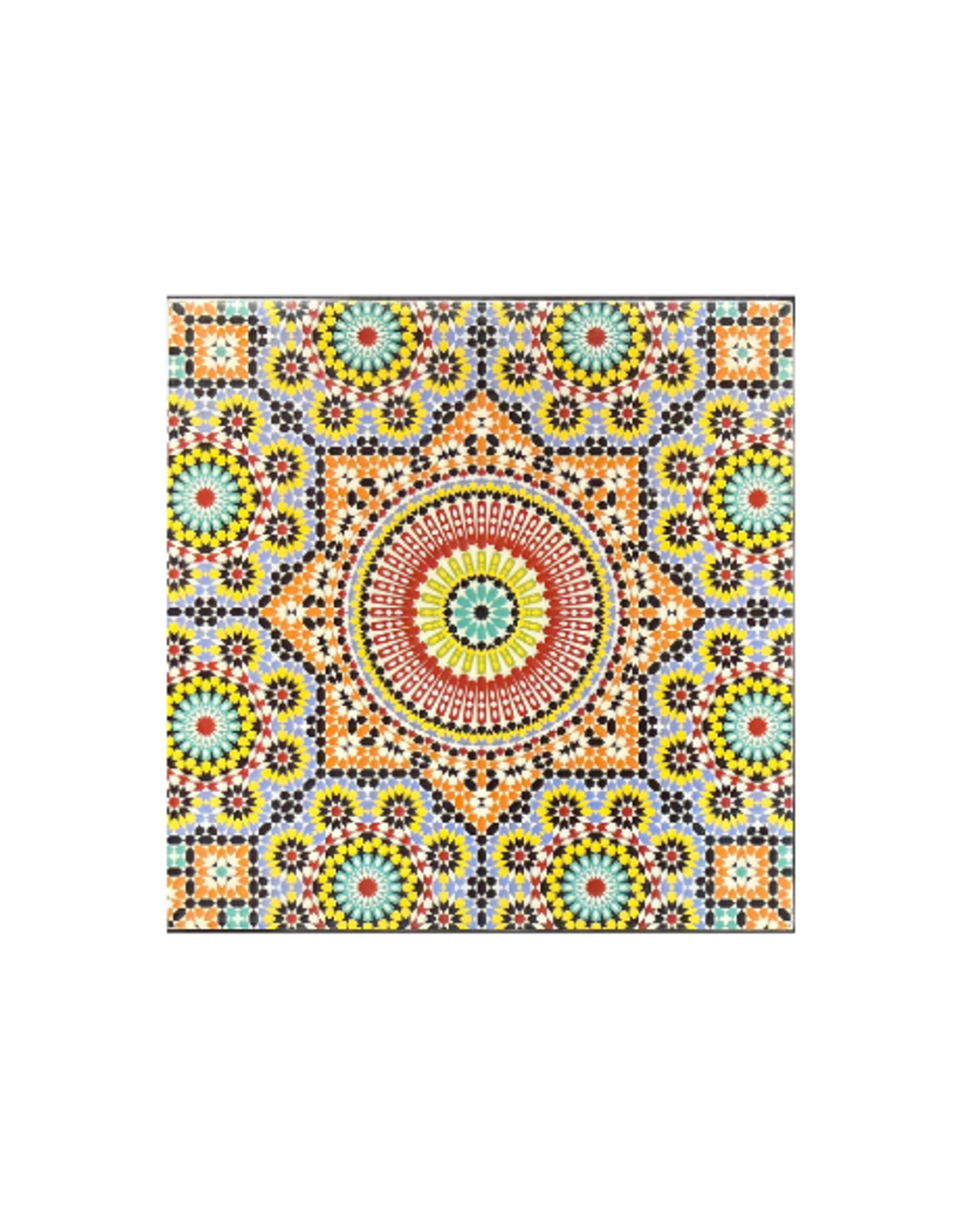 Hopes Unlimited Red Yellow Mandala Coaster