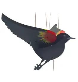 Tulia Artisans Red Winged Black Bird Flying Mobile