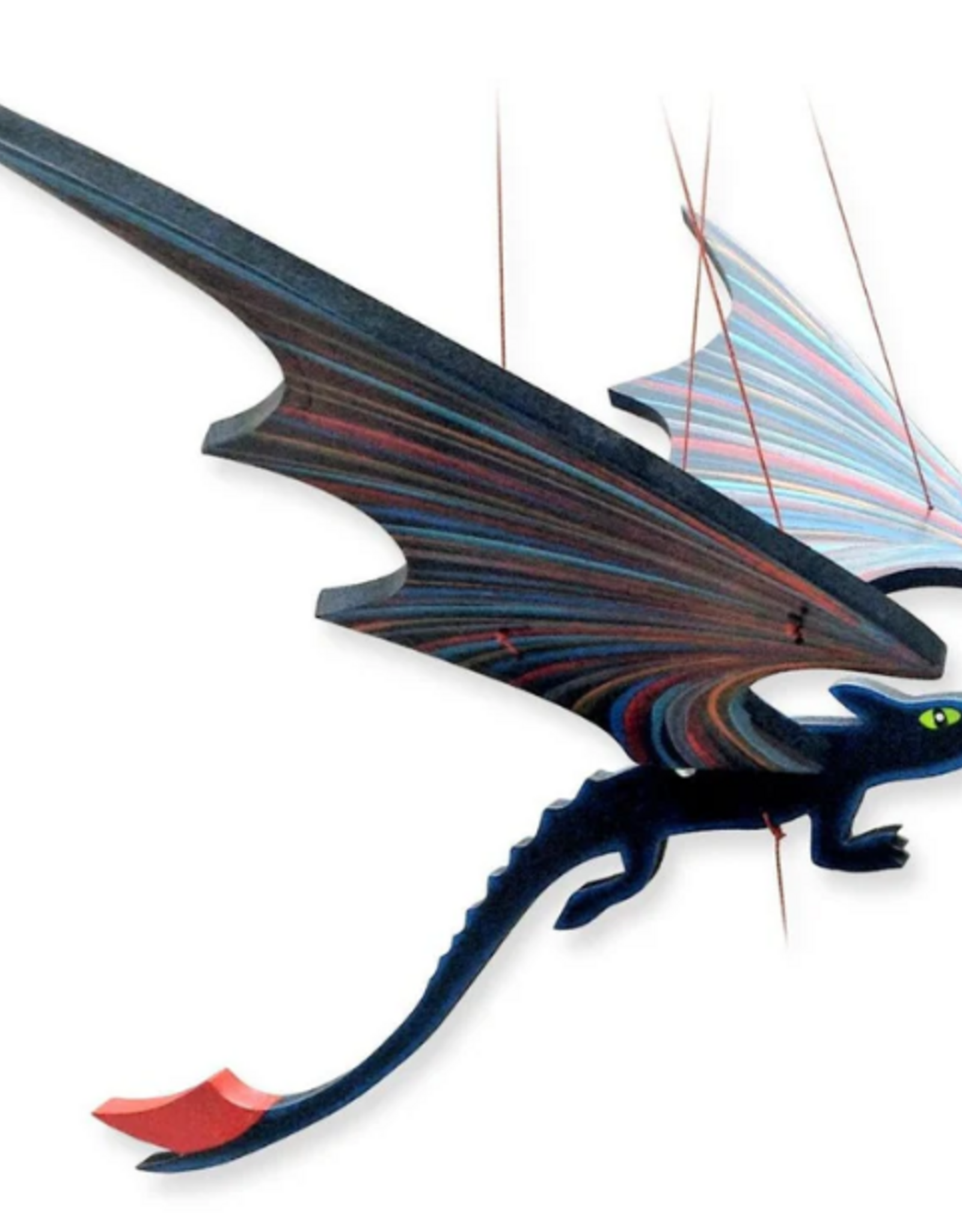 Tulia Artisans Black Toothless Dragon Mobile