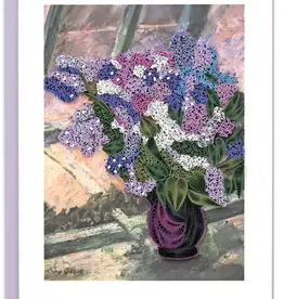 Quilling Card Quilled Lilacs in a Window, Cassatt - Artist Series