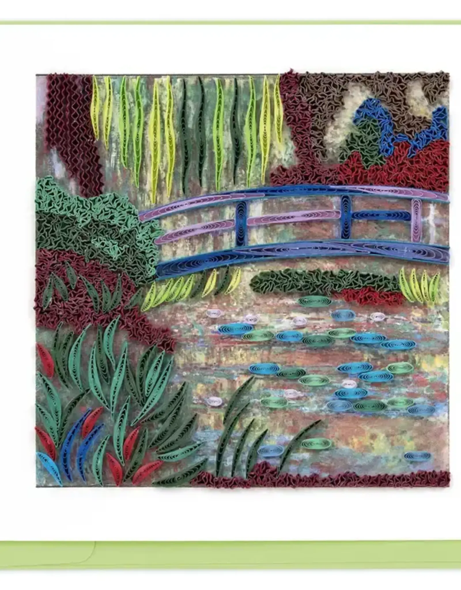 Quilling Card The Water Lily Pond, Monet - Artist Series