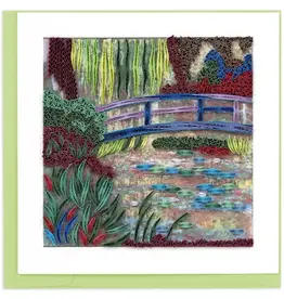 Quilling Card Quilled The Water Lily Pond, Monet - Artist Series