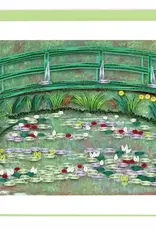 Quilling Card The Japanese Footbridge, Monet - Artist Series