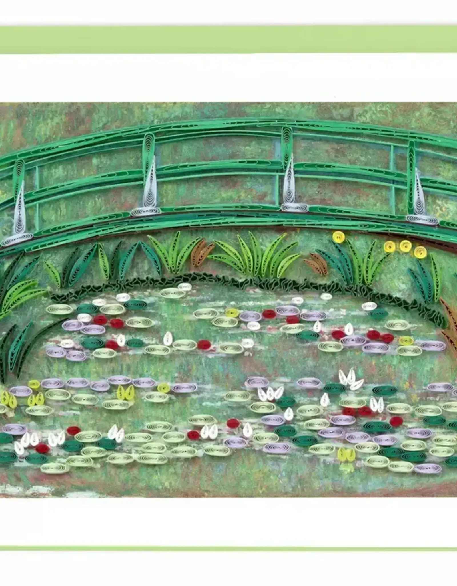 Quilling Card The Japanese Footbridge, Monet - Artist Series