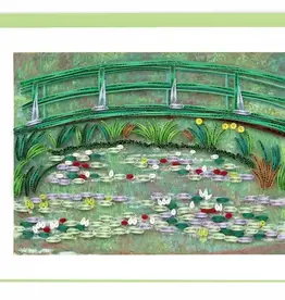 Quilling Card The Japanese Footbridge, Monet - Artist Series