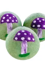 dZi Handmade Dryer Ball Magic Mushrooms