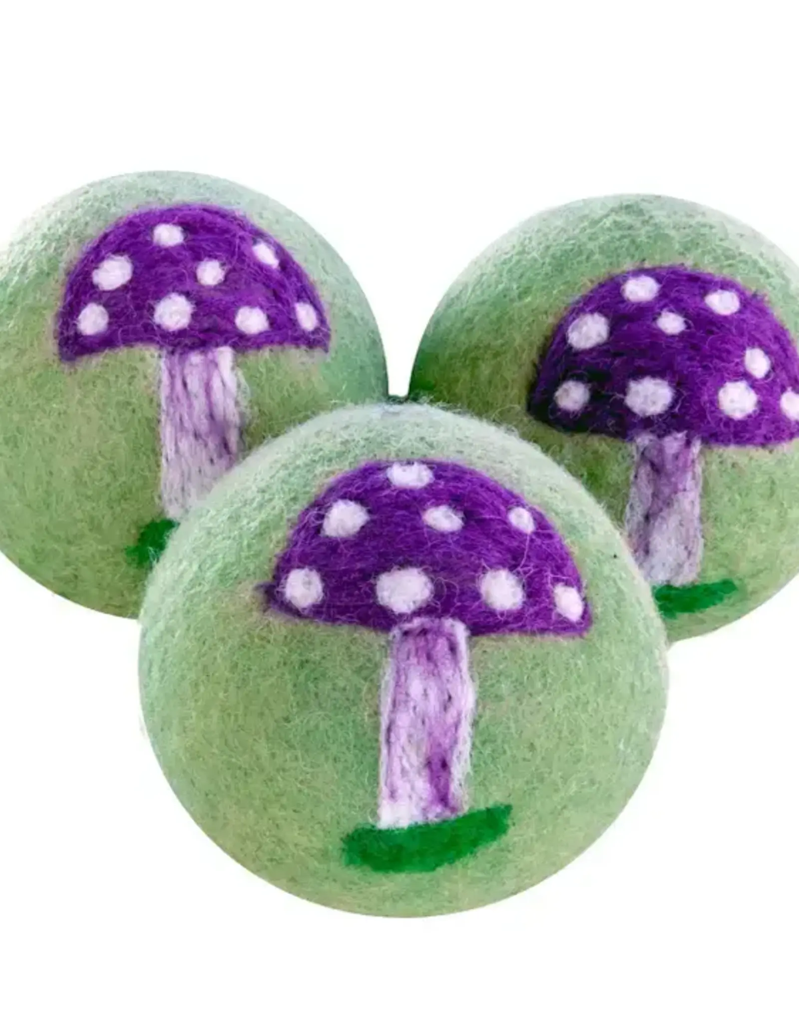 dZi Handmade Dryer Ball Magic Mushrooms