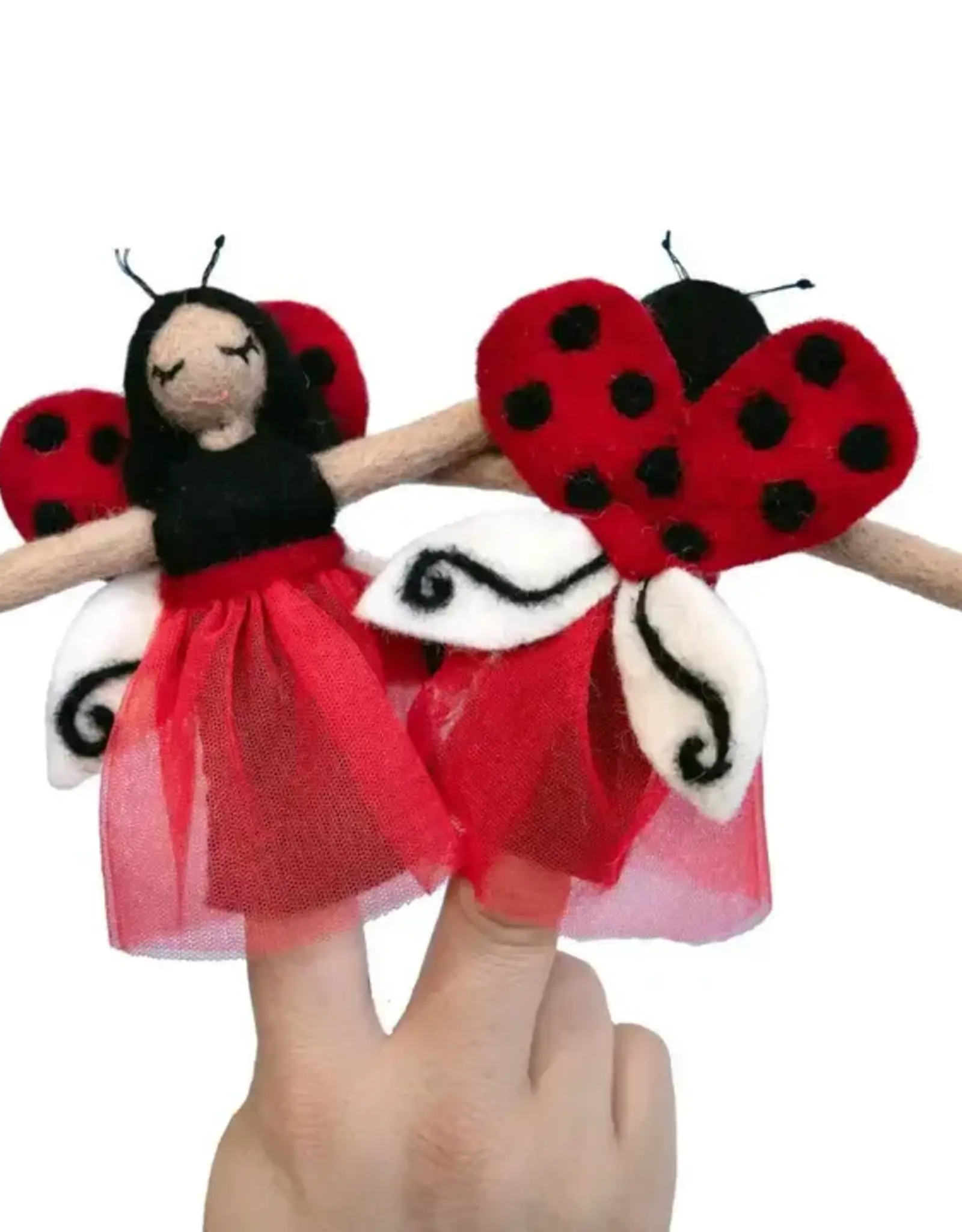 dZi Handmade Ladybug Fairy Finger Puppet