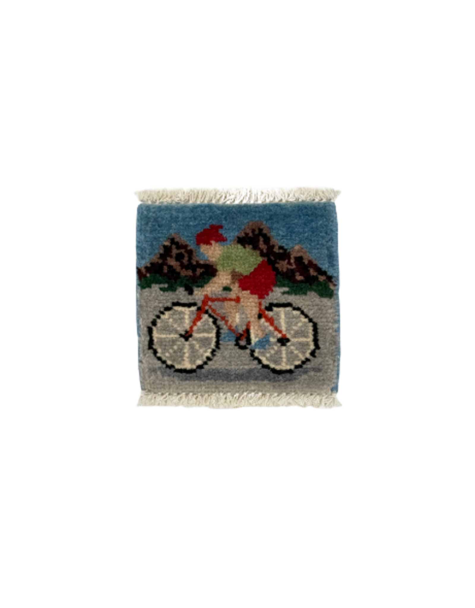 Bunyaad Pakistan Mountain Biking Mug Rug