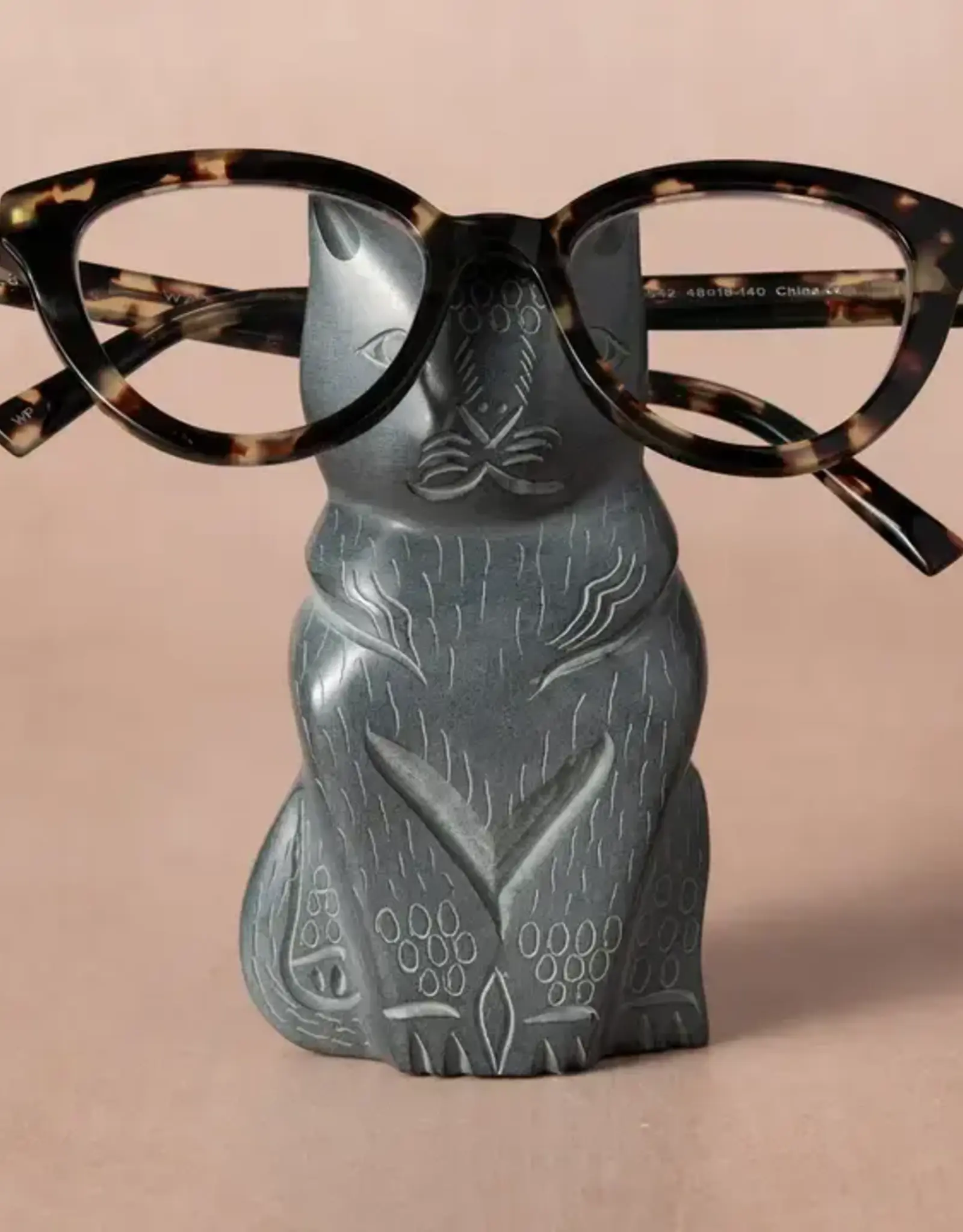 Ten Thousand Villages Kalpana Cat Stone Eyeglass Holder