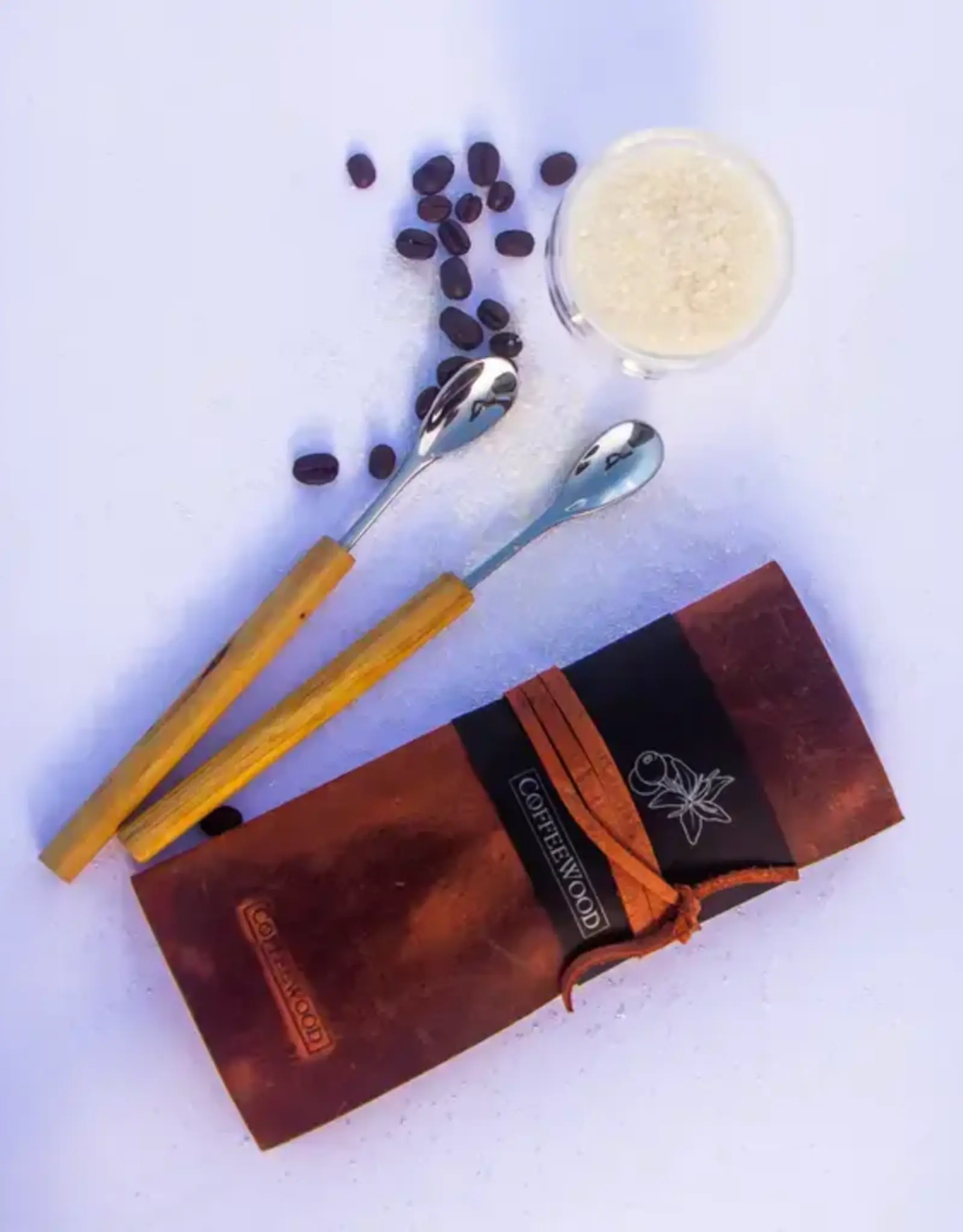 Twin Engine Coffeewood Mug Spoon -  2 Piece Set