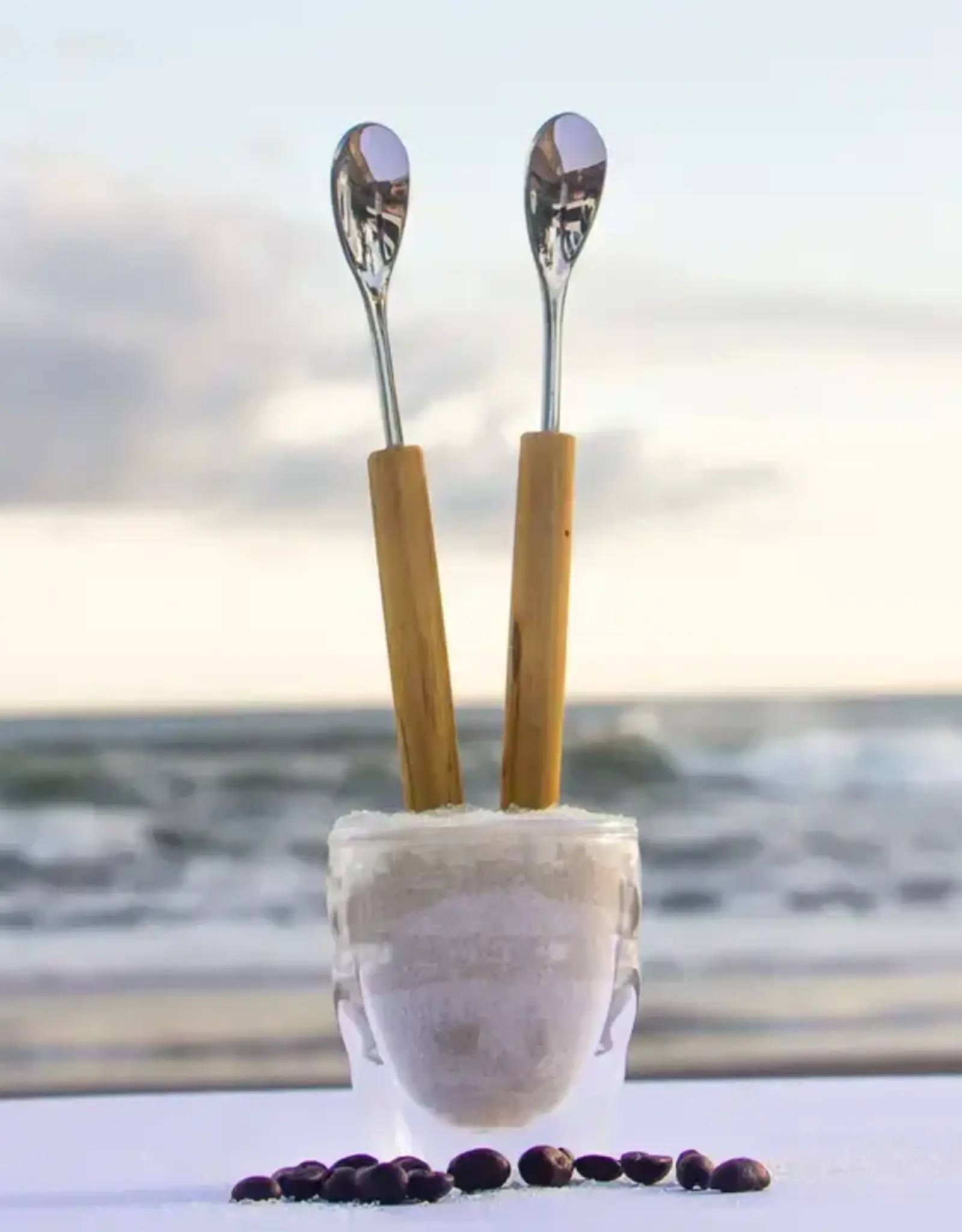 Twin Engine Coffeewood Mug Spoon -  2 Piece Set