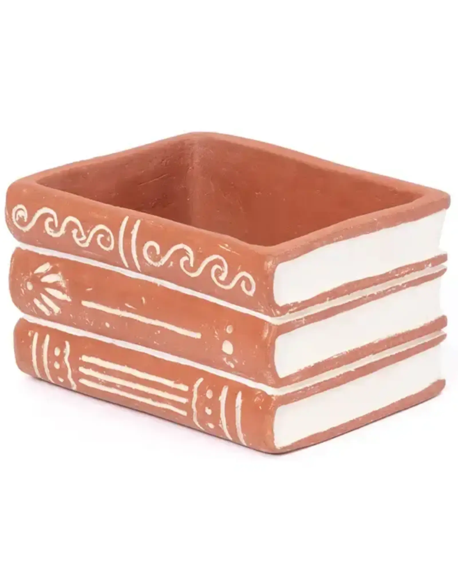 Matr Boomie Vasanta Books Planter - Terracotta