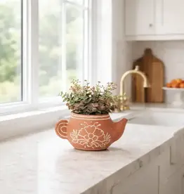 Matr Boomie Vasanta Teapot Planter - Terracotta