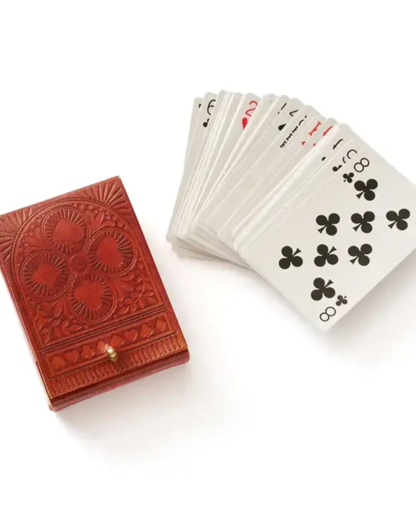 Matr Boomie Embossed Leather Playing Cards Set