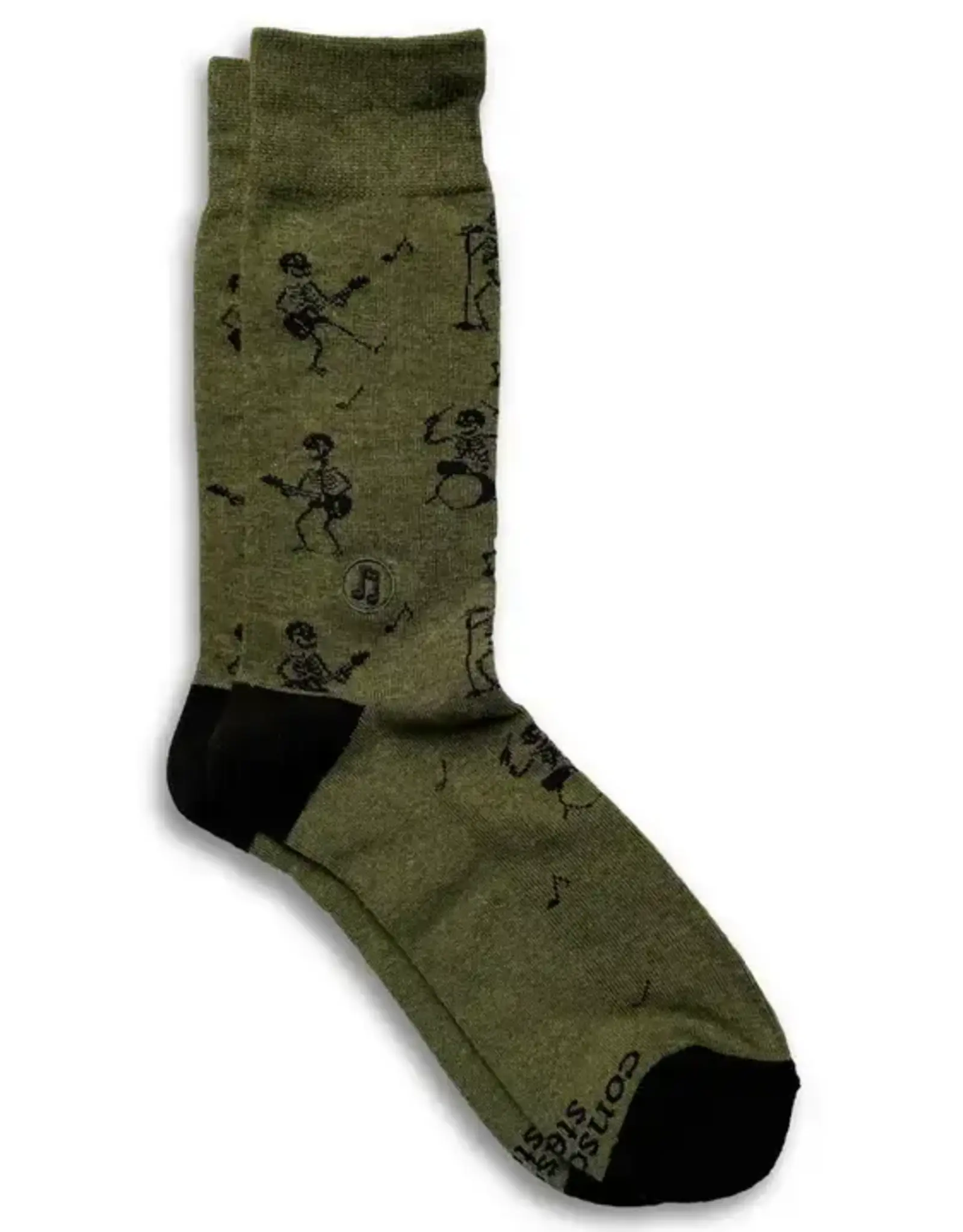 Conscious Step Socks that Support Music (Skeletons)