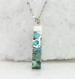 Starfish Project Brayden Turquoise Necklace in Silver