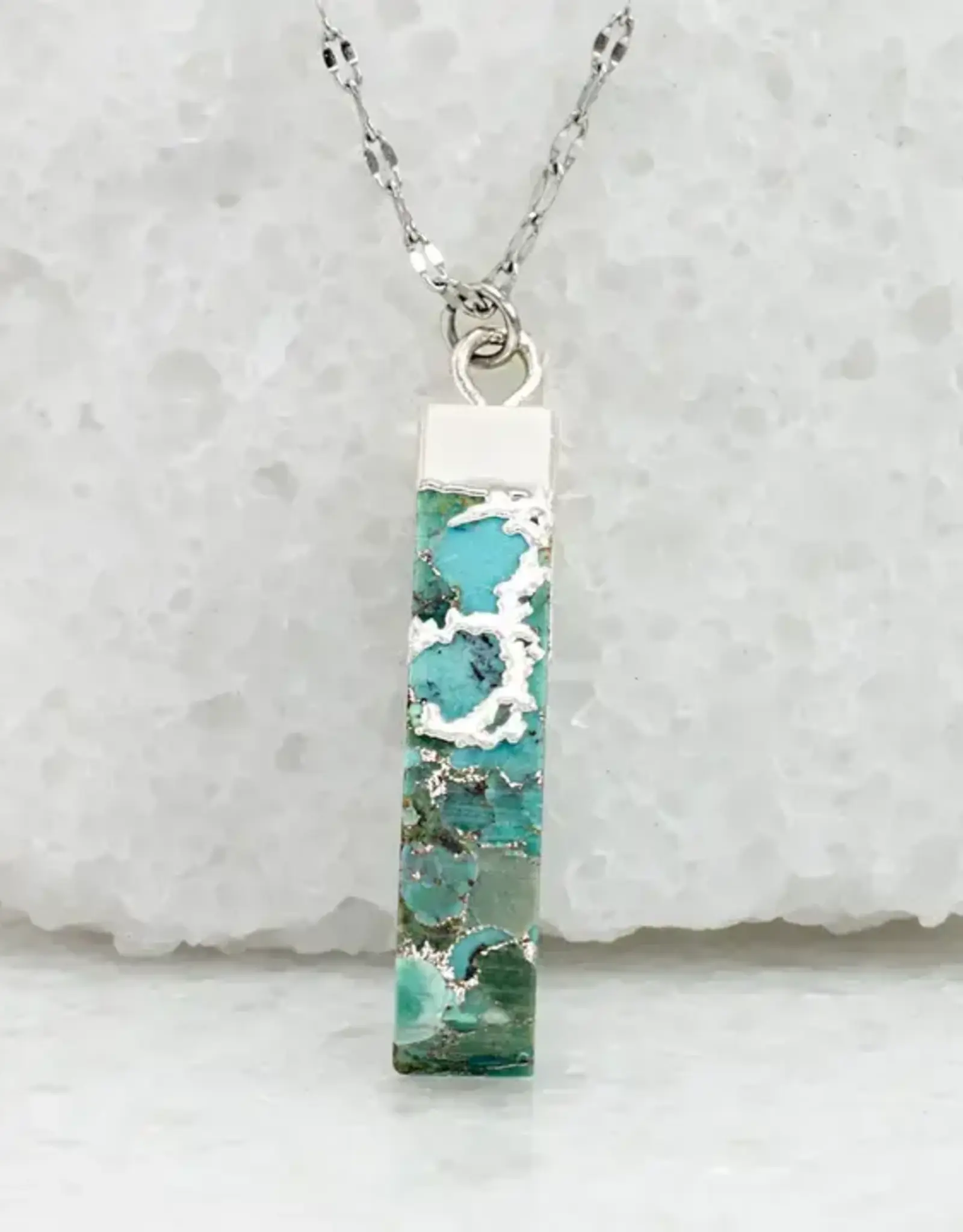 Starfish Project Brayden Turquoise Necklace in Silver