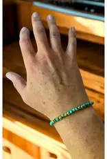 Ganesh Himal Glass Turquoise Bead Bracelet